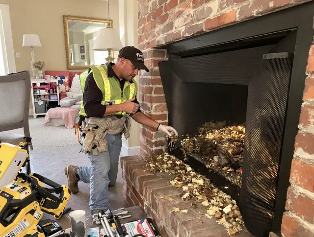 Safe screening installation by Indian Trail Chimney Sweep in Indian Trail, NC