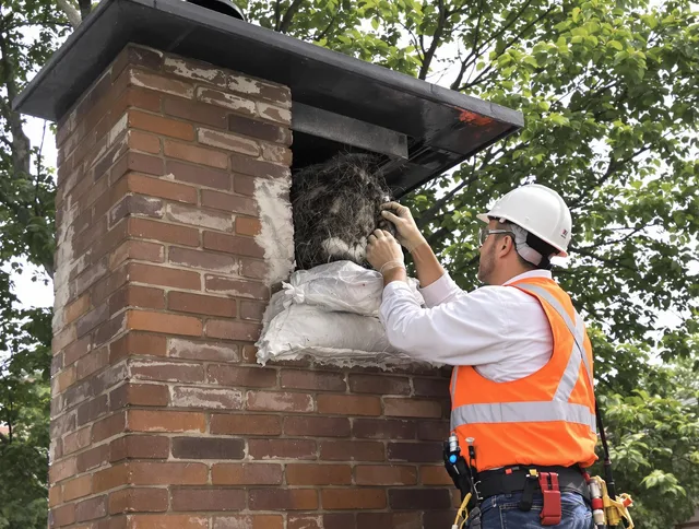 Humane removal of debris and animals by Indian Trail Chimney Sweep in Indian Trail, NC
