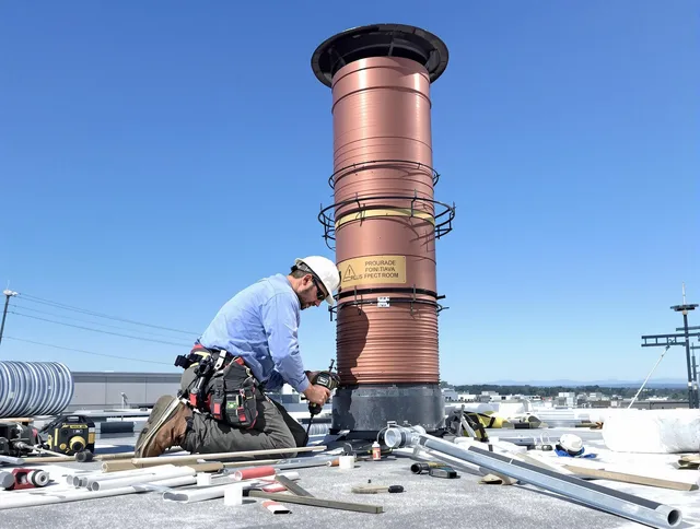 Installed chimney liner by Indian Trail Chimney Sweep in Indian Trail, NC