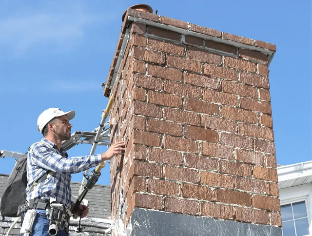 Brickwork for a chimney rebuild by Indian Trail Chimney Sweep in Indian Trail, NC