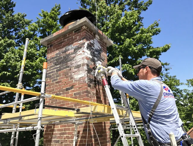 Structural chimney repair by Indian Trail Chimney Sweep in Indian Trail, NC