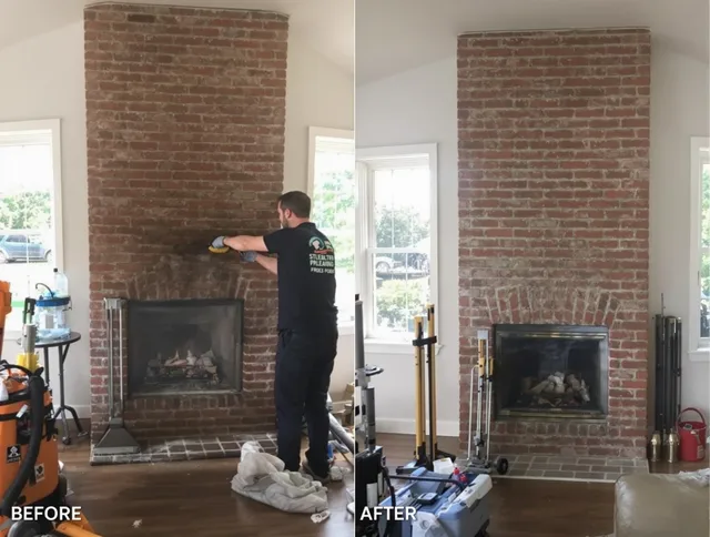 Finished chimney sweeping service by Indian Trail Chimney Sweep in Indian Trail, NC