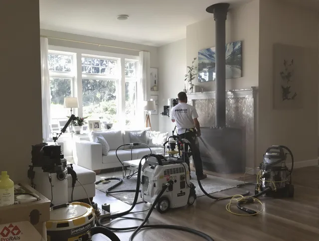 Soot removal service by Indian Trail Chimney Sweep for a fireplace in Indian Trail, NC