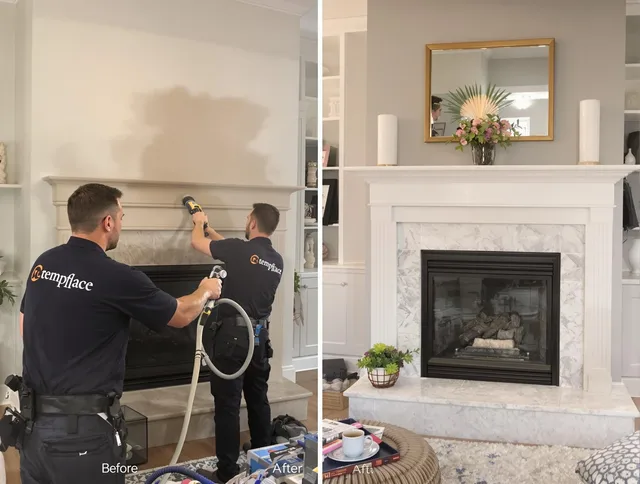 Professional soot removal by Indian Trail Chimney Sweep team in Indian Trail, NC
